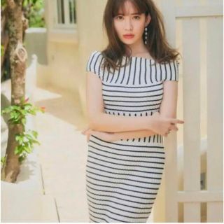 Her lip to - 新品◇Herlipto Stripe Ribbed-Knit MidiDressの通販 by