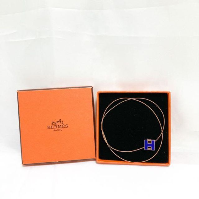 Hermes - エルメス ネックレス カージュドアッシュ キューブ ブルー