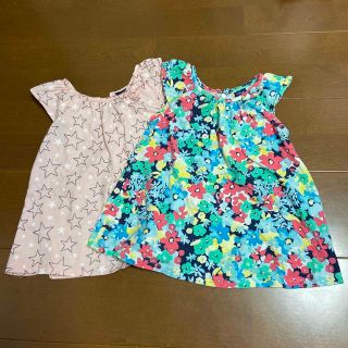 子供服　ノンスリーブ　2枚セット　2-3歳　90cm(Tシャツ/カットソー)