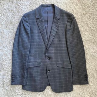 SUIT SELECT チェックジャケット グレー系 スーツセレクト(スーツジャケット)