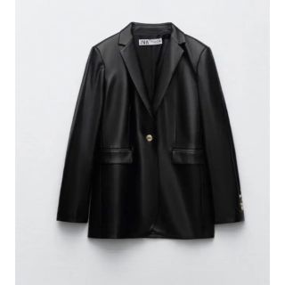 ザラ(ZARA)のレザージャケット(ノーカラージャケット)