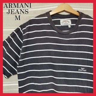 アルマーニジーンズ(ARMANI JEANS)のARMANI アルマーニジーンズ ワンポイント刺繍ロゴ M Tシャツ tシャツ(Tシャツ/カットソー(半袖/袖なし))