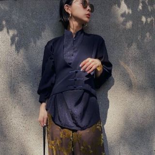 Ameri VINTAGE - 美品 AMERI UND WAIST BLOUSING BLOUSE 正規品の通販