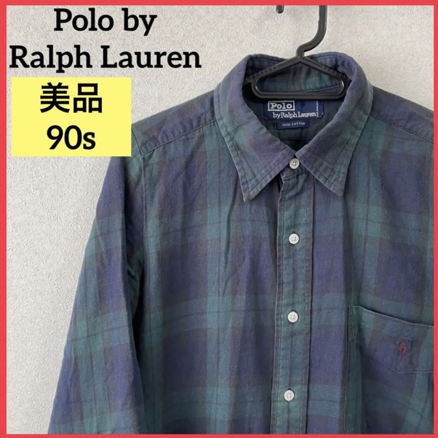 セール【美品 90s】ポロバイラルフローレン ロングシャツ チュニック 刺繍