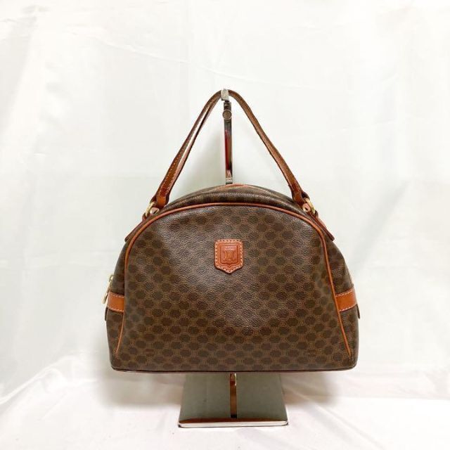 celine - 希少 オールドセリーヌ マカダム ハンドバッグ ドーム型