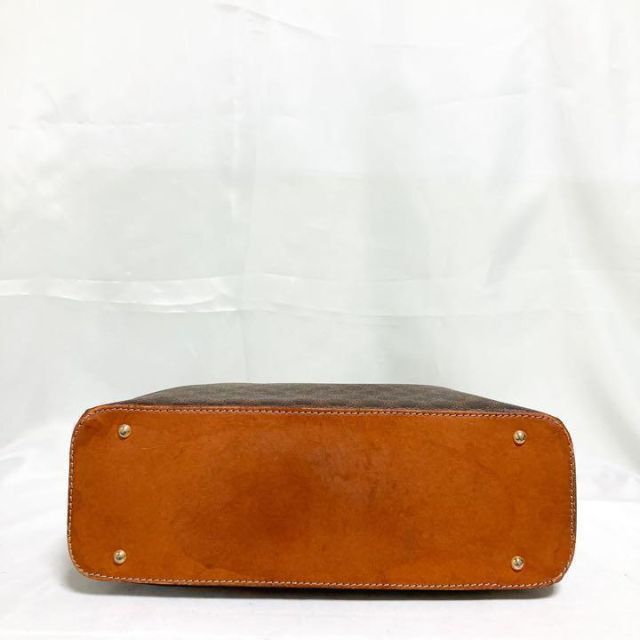 希少 オールドセリーヌ マカダム ハンドバッグ ドーム型 ハーフムーン