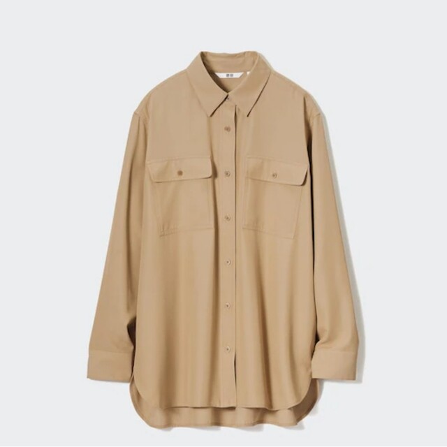 UNIQLO(ユニクロ)の(美品)ユニクロ UVカットシャツ（長袖） レディースのトップス(シャツ/ブラウス(長袖/七分))の商品写真