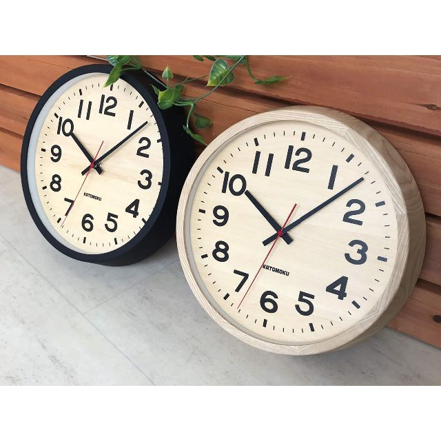 大阪本物 【色: 電波時計】KATOMOKU Muku Clock 15 ナチュラル 電波 ...