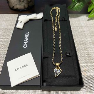 シャネル(CHANEL)のCHANEL シャネル ネックレス ハート ゴールド チェーン 箱付き(ネックレス)