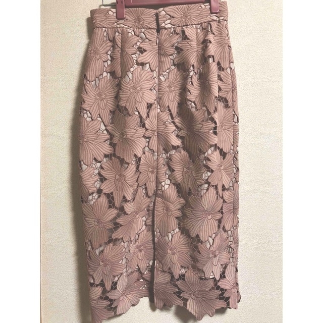 JUSGLITTY(ジャスグリッティー)のジャスグリッティー　配色レースタイトスカート レディースのスカート(ひざ丈スカート)の商品写真