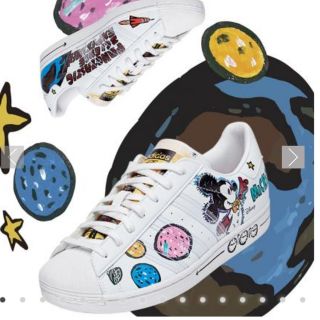 アディダス(adidas)のディズニー×ポップマート×アディダス オリジナルス スーパースター 25.0(スニーカー)