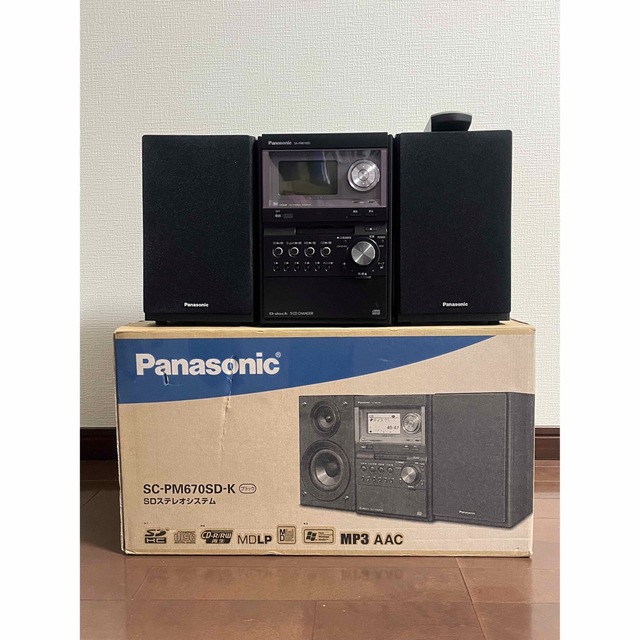 8000円 SDステレオシステム ブラック SC-PM670SD-K Panasonic