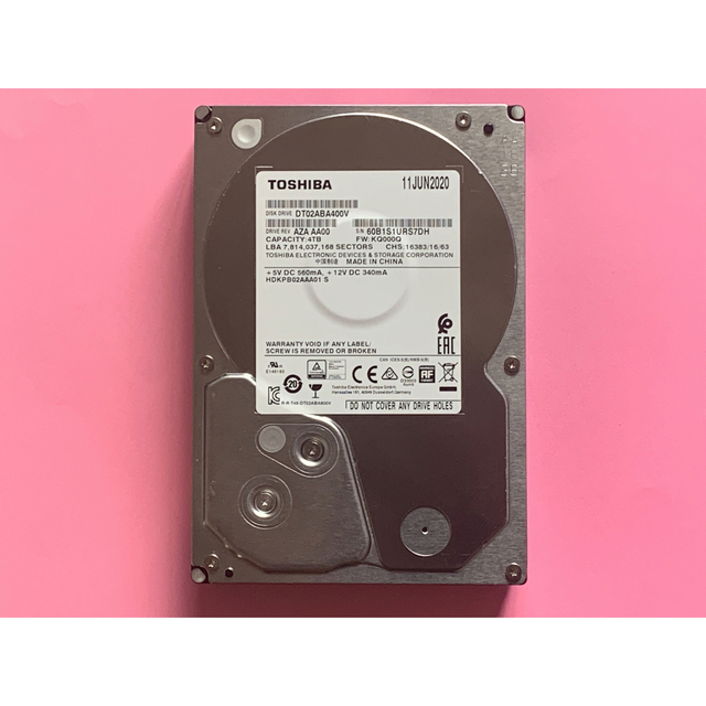 Panasonic - 送料無料使用時間366H DIGA換装用大容量HDD 3.5インチ東芝