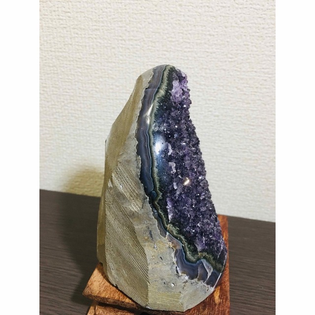 色濃い 超大高品質アメジストドームミニクラスター 台座込 色濃い 超大高品質アメジストドームミニクラスター 台座込