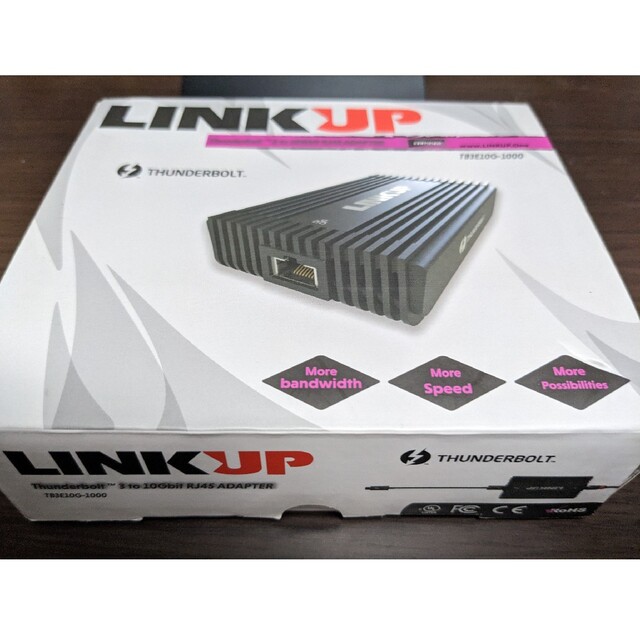 LINKUP Thunderbolt to 10ギガビット LAN アダプター スマホ/家電/カメラのPC/タブレット(PC周辺機器)の商品写真