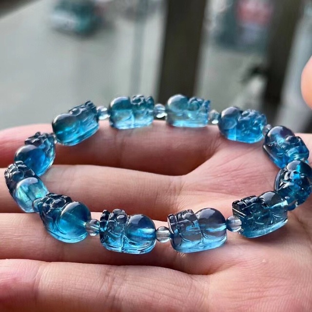 ⭐︎【天然】アクアマリン ブレスレット 16.4g www.krzysztofbialy.com