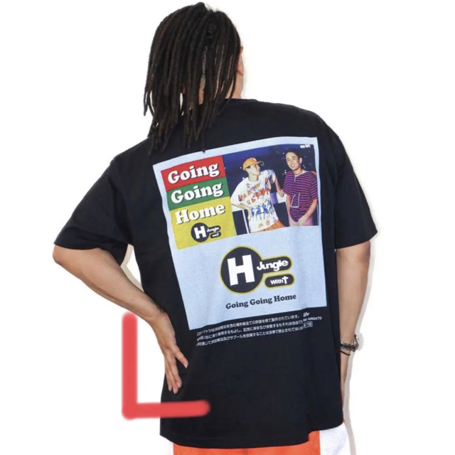 サプール　sapeur 浜田 going going home Tシャツ　L 黒 メンズのトップス(Tシャツ/カットソー(半袖/袖なし))の商品写真