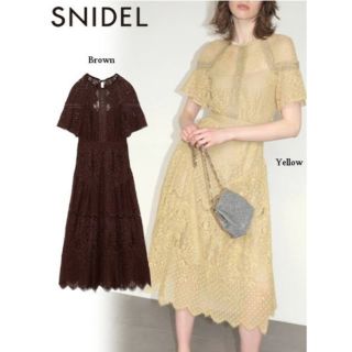 スナイデル(SNIDEL)のSNIDEL ♡ バックシャンレースワンピース(ロングワンピース/マキシワンピース)