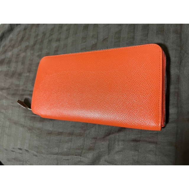 Hermes(エルメス)のエルメス　HERMES 長財布　オレンジ　アザップ　シルクイン レディースのファッション小物(財布)の商品写真