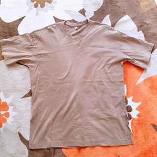 ユニクロ(UNIQLO)の美品　ユニクロ　コットンオーバーサイズチュニック（半袖）(Tシャツ(半袖/袖なし))