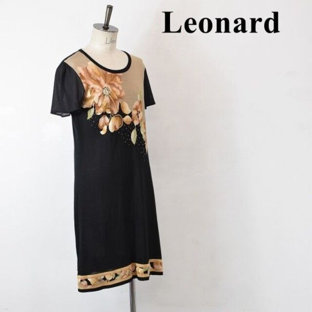 SL AO0038 高級 LEONARD レオナール シースルー ニット