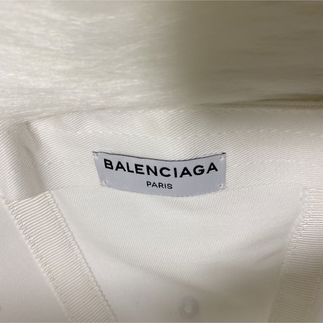 Balenciaga - BALENCIAGA キャップ 白 帽子 ホワイト バレンシアガの
