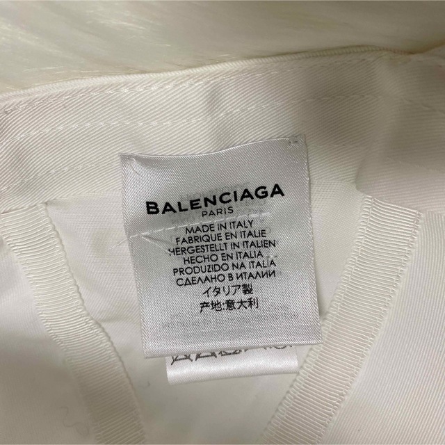 【新作】バレンシアガ直営店購入BALENCIAGACap人気のホワイト (新品)