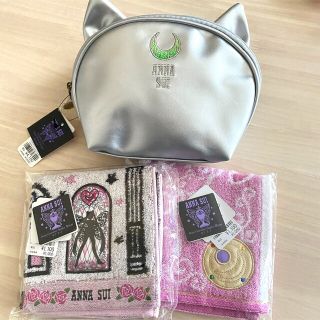 アナスイ(ANNA SUI)のあきこ様専用◆美少女戦士セーラームーンANNA SUIキャットポーチ &ハンカチ(キャラクターグッズ)