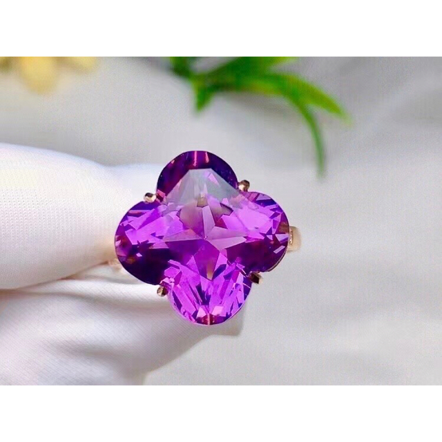 【天然】アメトリン リング k18 9.6ct 3