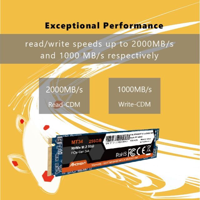 【スタイル:PCIeスタンダード_サイズ:256GB】MMOMENT 256GB 1