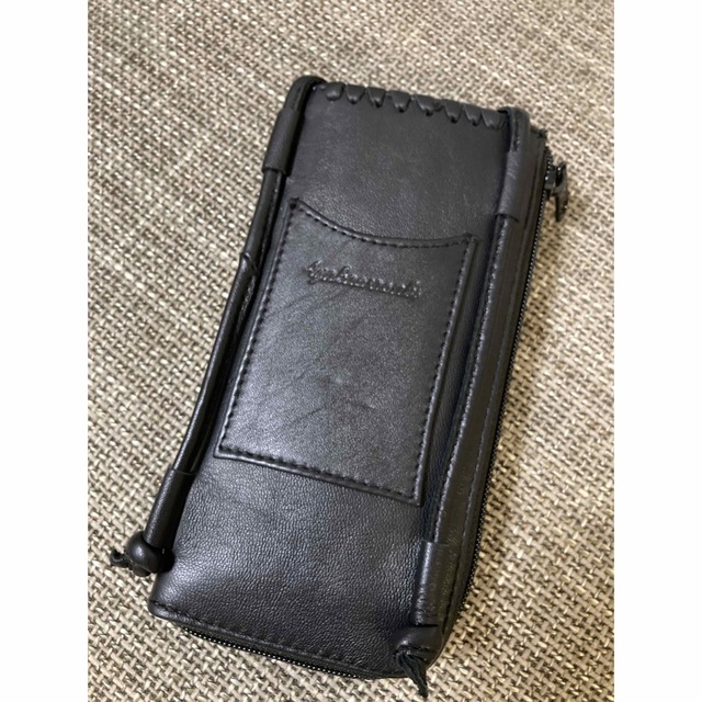 【新品未使用】ayakawasaki phone wallet black