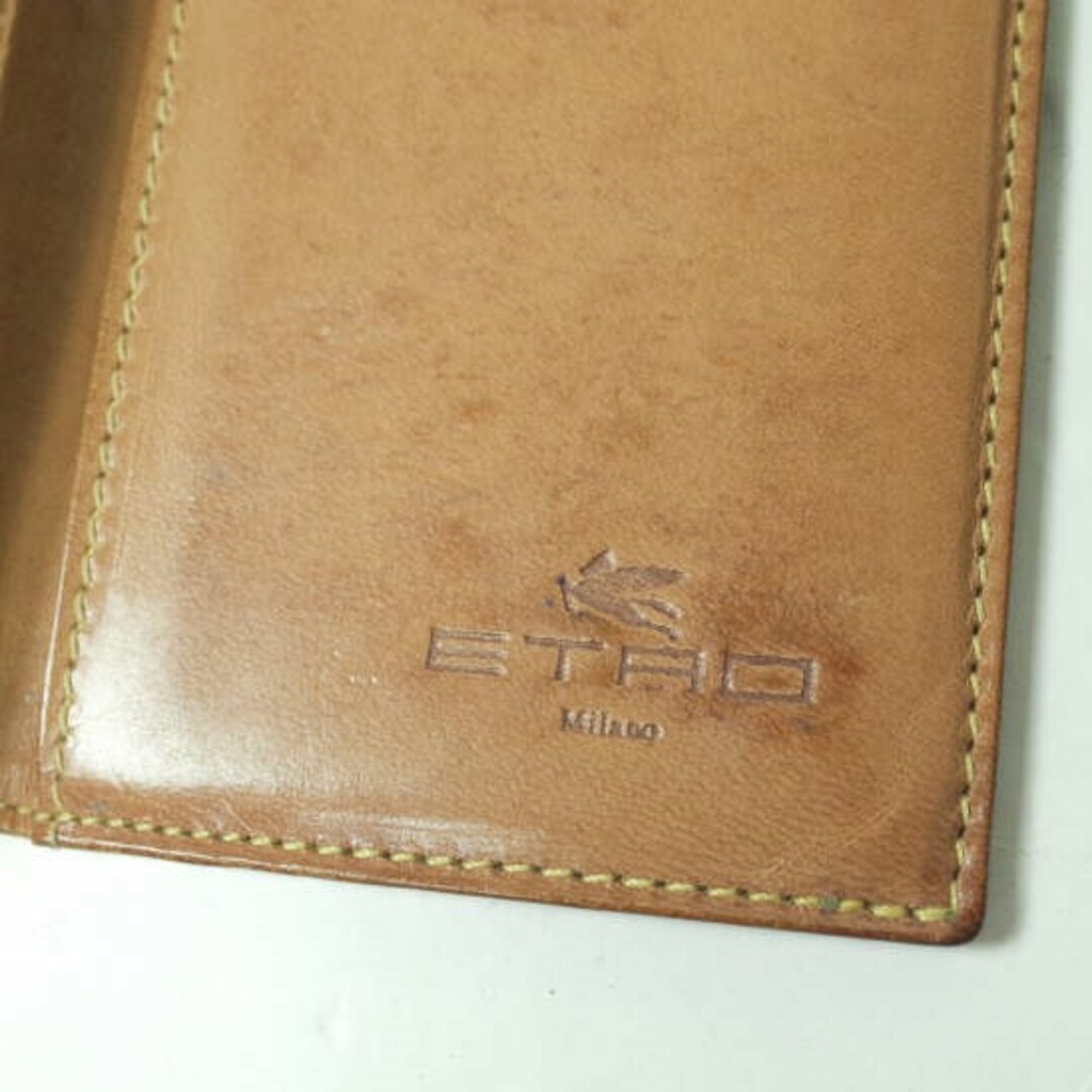 ETRO(エトロ)のETRO エトロ ペイズリーレザーカードケース ダークブラウン パスケース【中古】【ETRO】 メンズのファッション小物(名刺入れ/定期入れ)の商品写真