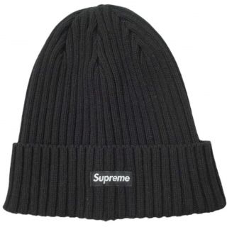 シュプリーム(Supreme)のSUPREME シュプリーム 23SS Overdyed Beanie オーバーダイドビーニー ONE SIZE Black Week1 ボックスロゴ コットン ニットキャップ ニット帽 ワッチキャップ 帽子【新古品】【中古】【SUPREME】(ニット帽/ビーニー)