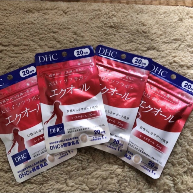 DHC(ディーエイチシー)の【4個セット】DHC 大豆イソフラボン エクオール 20日分 20粒 食品/飲料/酒の健康食品(その他)の商品写真