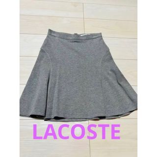 ラコステ(LACOSTE)の【美品】ラコステ//LACOSTE  台形ミニスカート34  グレー　ボトムス(ミニスカート)