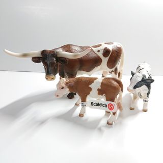 シュライヒ(Schleich)のシュライヒ  Schleich  牛  フィギュア  3点  セット(置物)