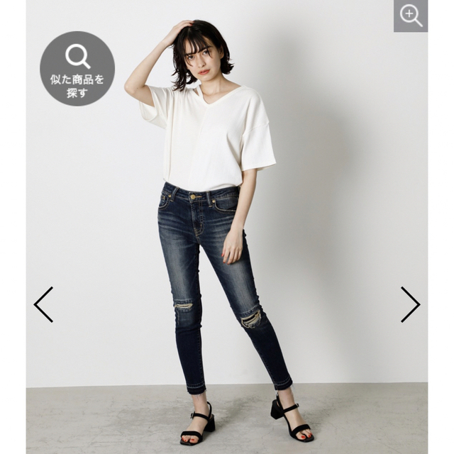 AZUL BY MOUSSY REPAIR DENIM SKINNY