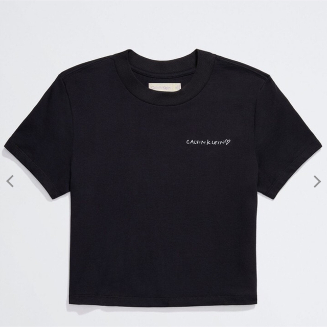 Calvin Klein(カルバンクライン)のJennie for Calvin Klein Tシャツ 黒 S ブラック レディースのトップス(Tシャツ(半袖/袖なし))の商品写真