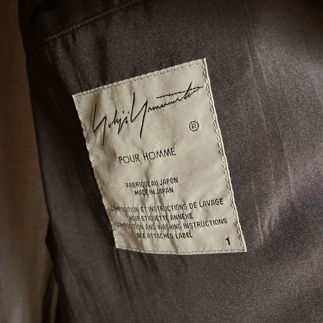 Yohji Yamamoto POUR HOMME(ヨウジヤマモトプールオム)のヨウジヤマモト　内田すずめ メンズのジャケット/アウター(チェスターコート)の商品写真