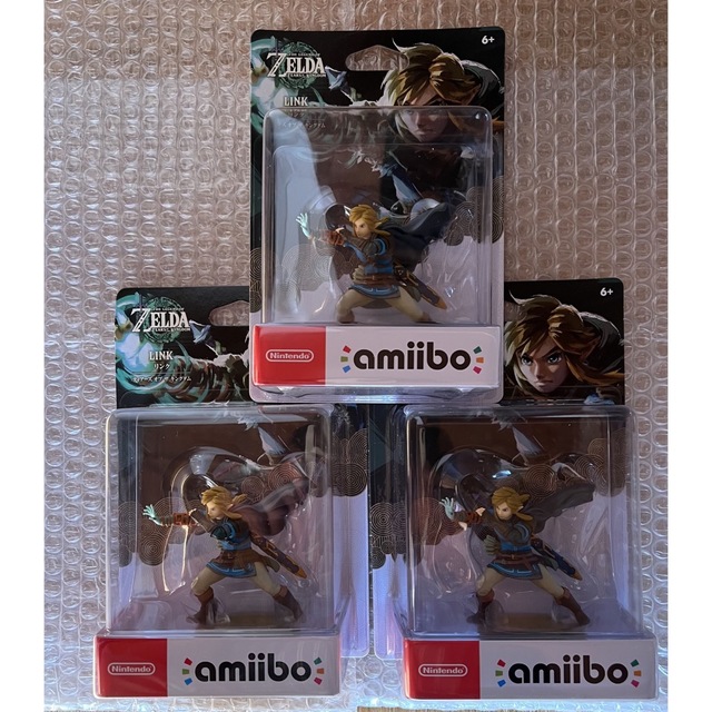 ゼルダの伝説 ティアーズ オブ ザ キングダム amiibo3個セットゲームソフト/ゲーム機本体