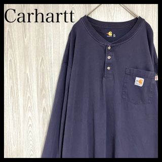 カーハート(carhartt)のZ704カーハートFR長袖ヘンリーネックTシャツワンポイントロゴ刺繍ロゴロンＴ(Tシャツ/カットソー(七分/長袖))