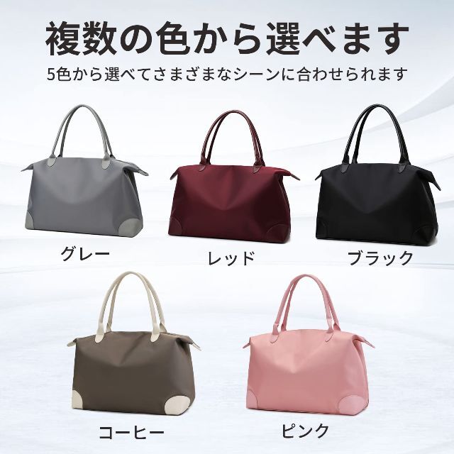 【色: ブラック】Manatsulifeボストンバッグ トートバッグ 大容量 旅 2