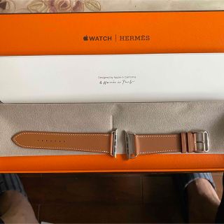 エルメス(Hermes)の新品 Apple Watch HERMES 45mm ゴールド シンプルトゥール(レザーベルト)