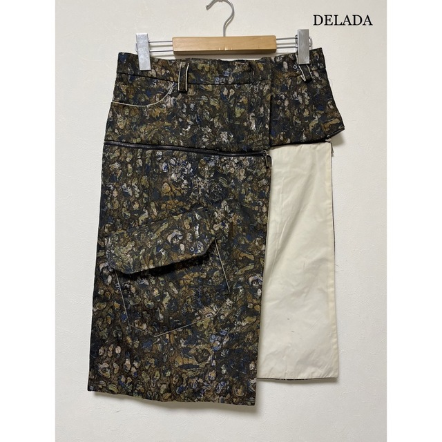 DELADA デラダ 総柄 ゴブラン織 巻きスカート ヨーロッパ製