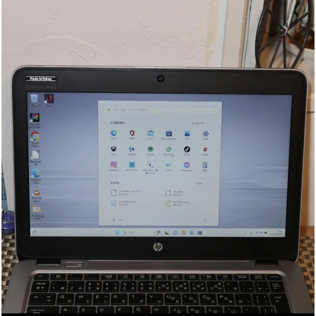 Win11薄型&軽量!Corei5&SSD512G/メ8G/DP/カメラ/無線