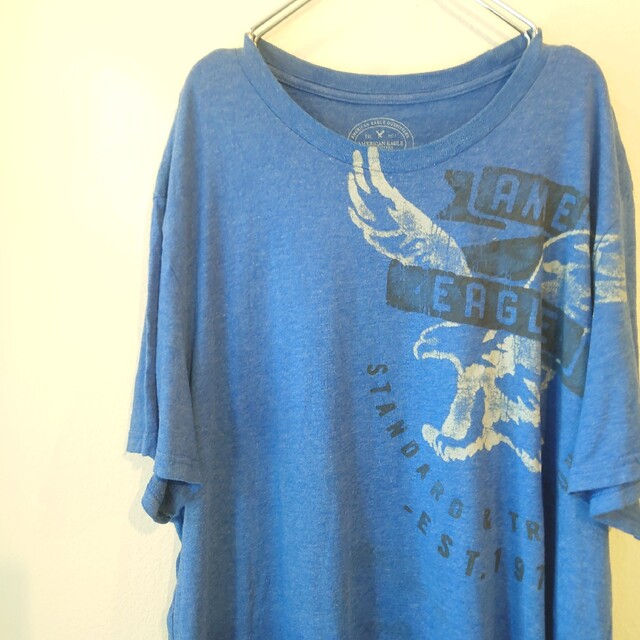 American Eagle(アメリカンイーグル)のアメリカンイーグル　Tシャツ ブルー　AMERICAN EAGLE メンズのトップス(Tシャツ/カットソー(半袖/袖なし))の商品写真