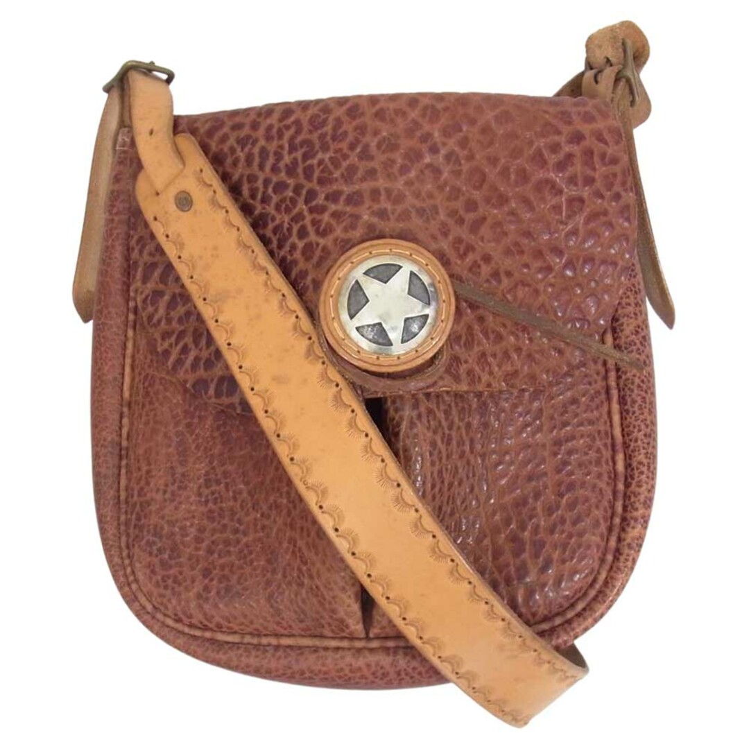 ラッキージョン LUCKY JOHN レザー スターコンチョ ショルダー ラッキージョン LUCKY JOHN レザー スターコンチョ ショルダー