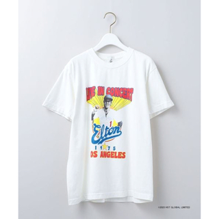 ロク(6 (ROKU))の新品タグ付き⭐︎ roku ELTON JOHN Tシャツ　M(Tシャツ(半袖/袖なし))