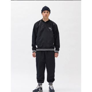 ダブルタップス(W)taps)のwtaps プルオーバージャケットパンツセットアップ　XL 黒(ナイロンジャケット)