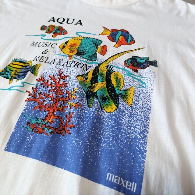 maxell(マクセル)の80's maxell AQUA Deadstock T-Shirt メンズのトップス(Tシャツ/カットソー(半袖/袖なし))の商品写真